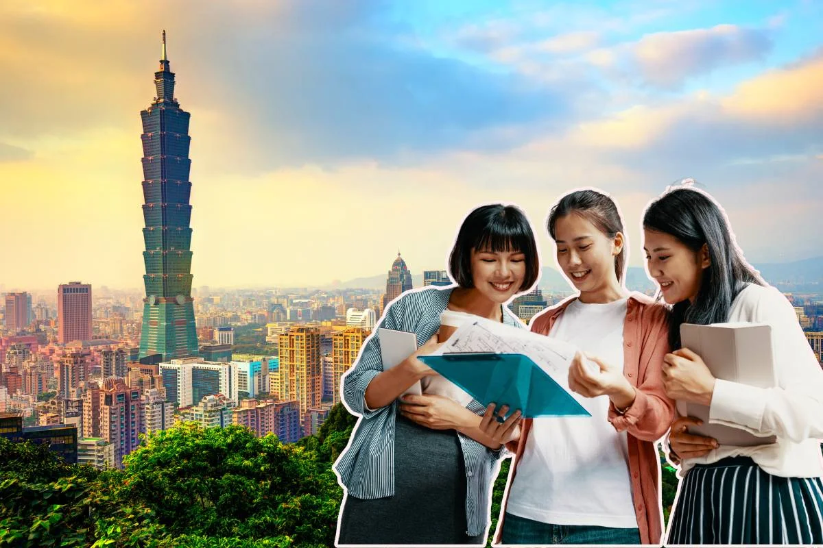 shotvn: Sinh viên Đài Loan học nhóm với Taipei 101